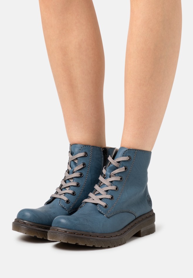 Bottines à Lacets Bleu Gabor | Exclusif
